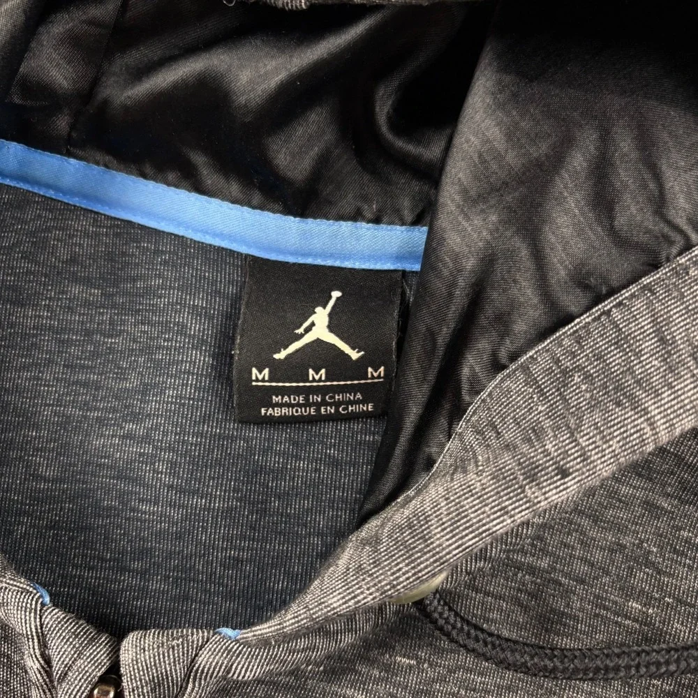 Air Jordan 11 Retro Pinnacle Full Zip‎ Hoodie Mens M Gray Heather 632072-032